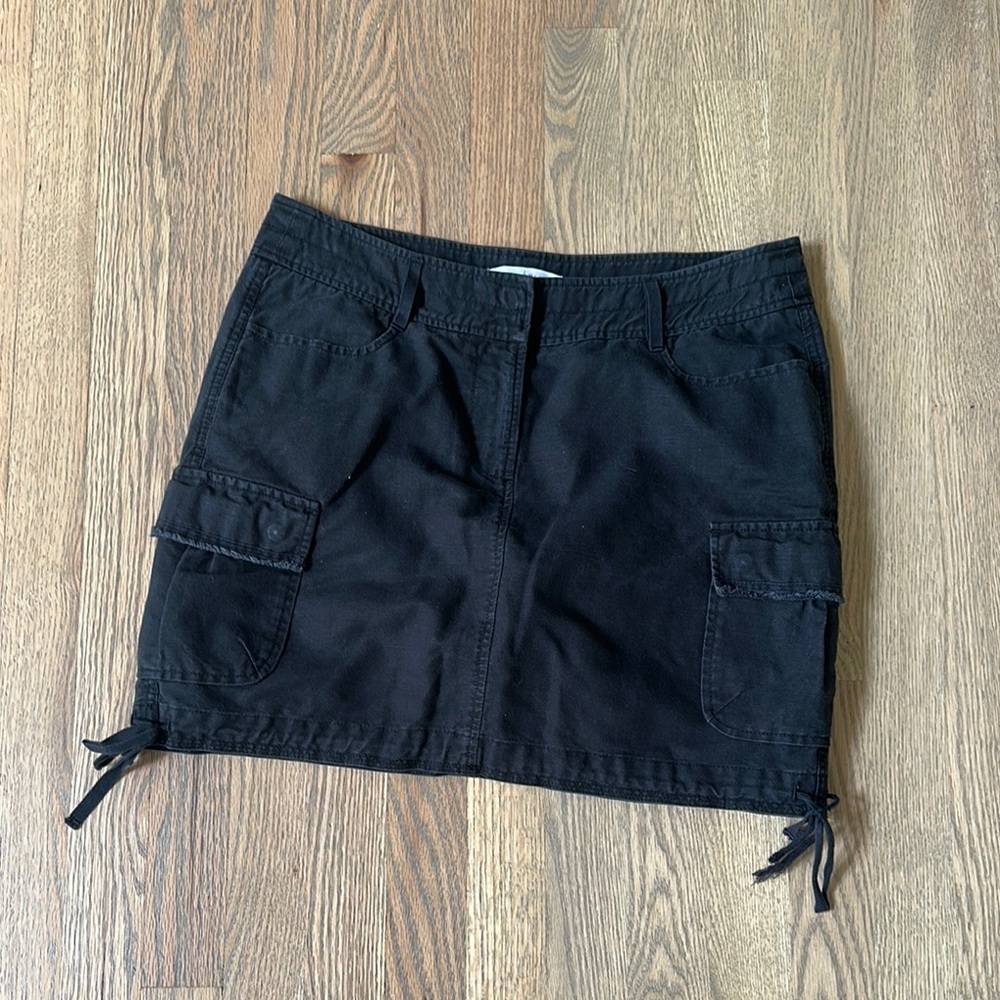 White House Black Market Black Cargo Mini Skirt J(24)